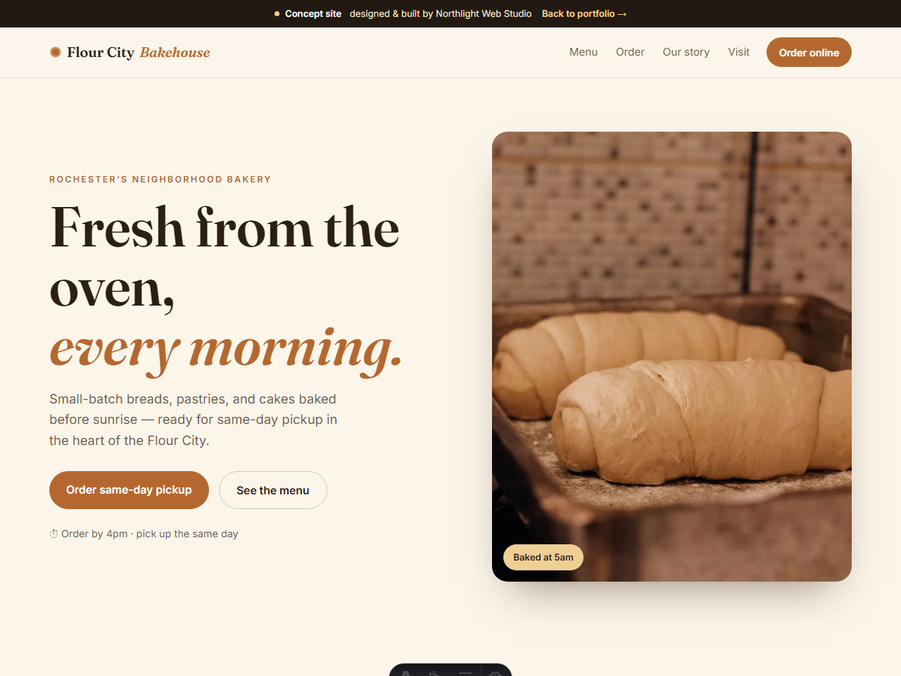 Flour City Bakehouse — Bakery — site + online ordering
