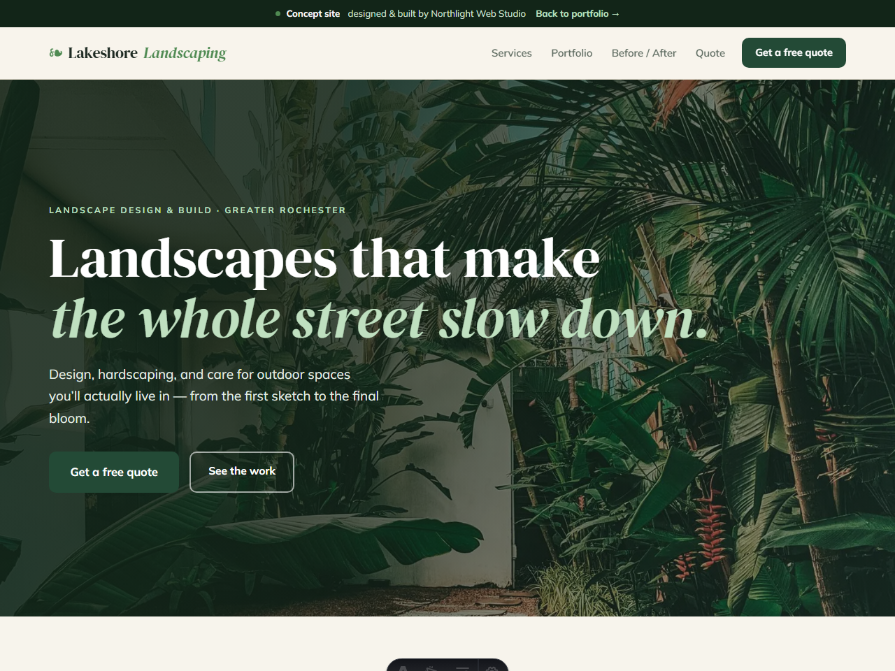 Lakeshore Landscaping — Landscaper — portfolio site